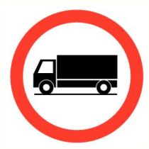Pictogram Verboden voor vrachtauto's