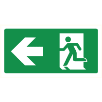 Pictogram Vluchtrichting links