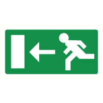 Pictogram Vluchtrichting links