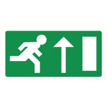 Pictogram Vluchtrichting rechtdoor (of naar boven)
