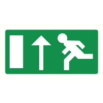 Pictogram Vluchtrichting rechtdoor (of naar boven)