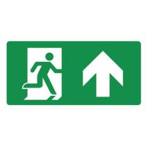Pictogram Vluchtrichting rechtdoor (of omhoog)