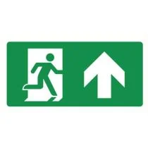 Pictogram Vluchtrichting rechtdoor (of omhoog)