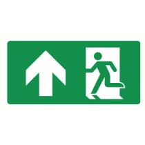 Pictogram Vluchtrichting rechtdoor (of omhoog)