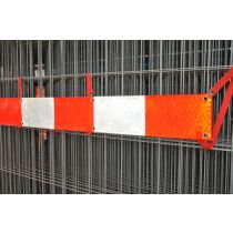 Reflectiestrook voor aan bouwhek