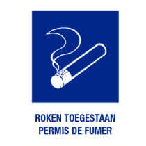 Roken toegestaan NL/FR