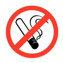 Roken verboden (spiegelbeeld)