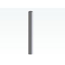 RVS ø 89 mm x 2 mm, ronde kop, in te graven/betonneren