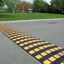 SafeRide-50 verkeersdrempel (complete set), hoog 5 cm, kleur zwart/geel
