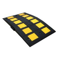 SafeRide-50 verkeersdrempel (complete set), hoog 5 cm, kleur zwart/geel
