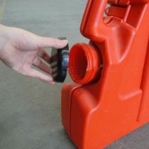 Schaarhek HDPE uittrekbaar tot circa 2,00 meter, kleur rood/wit