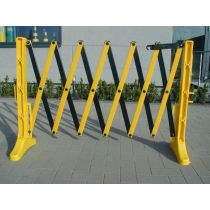 Schaarhek PE uittrekbaar tot circa 3,50 meter, kleur geel/zwart