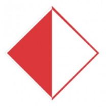 Scheepvaartbord A.10 / Verboden buiten de aangegeven begrenzing te varen