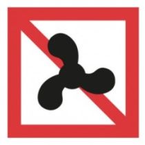 Scheepvaartbord A.12 / Verboden voor motorschepen