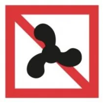 Scheepvaartbord A.12 / Verboden voor motorschepen