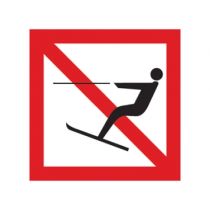 Scheepvaartbord A.14 / Verboden te waterskiën