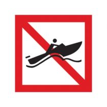 Scheepvaartbord A.18 / Verboden voor snelle motorboten