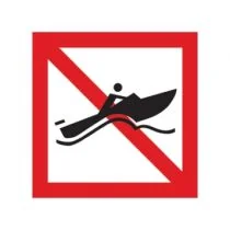 Scheepvaartbord A.18 / Verboden voor snelle motorboten