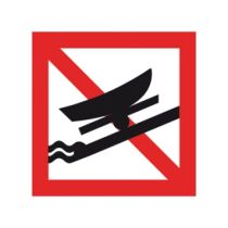 Scheepvaartbord A.19 / Verboden hier boten te water te laten of uit het water te halen