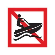 Scheepvaartbord A.20 / Verboden voor waterscooters