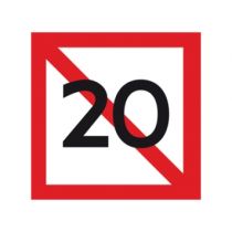 Scheepvaartbord A.5.1 / Verboden ligplaats te nemen (ankeren en meren) binnen de in meters aangegeven breedte te rekenen vanaf het bord