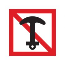 Scheepvaartbord A.6 / Verboden te ankeren en ankers, kabels en kettingen te laten slepen