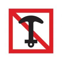 Scheepvaartbord A.6 / Verboden te ankeren en ankers, kabels en kettingen te laten slepen
