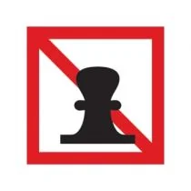 Scheepvaartbord A.7 / Verboden af te meren