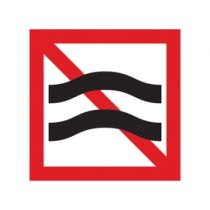 Scheepvaartbord A.9 / Verboden hinderlijke waterbeweging te veroorzaken