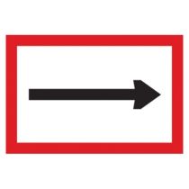 Scheepvaartbord B.1 / Verplichting te varen in de richting aangegeven door de pijl