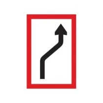 Scheepvaartbord B.2b / Verplichting zich naar de stuurboordzijde van het vaarwater te begeven