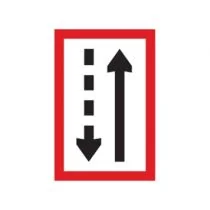 Scheepvaartbord B.3b / Verplichting zich aan de stuurboordzijde van het vaarwater te houden