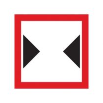 Scheepvaartbord C.3 / Beperkte breedte van doorvaart of vaarwater