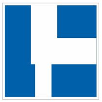 Scheepvaartbord E.10c / Het gevolgde vaarwater geldt als hoofdvaarwater ten opzichte van het vaarwater dat daarin uitmondt