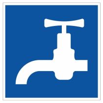 Scheepvaartbord E.13 / Drinkwater voor schepen