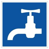 Scheepvaartbord E.13 / Drinkwater voor schepen