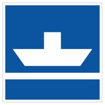 Scheepvaartbord E.4a / Niet vrijvarende veerpont