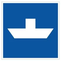 Scheepvaartbord E.4b / Vrijvarende veerpont