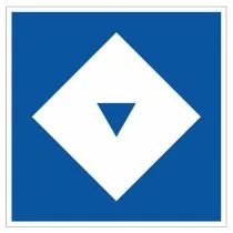 Scheepvaartbord E.5.13 / Toestemming ligplaats te nemen (ankeren en meren) uitsluitend voor schepen — zowel duwvaart als andere schepen dan duwvaart — die één blauwe kegel of één blauw licht moeten voeren, aan de zijde van de vaarweg waar het bord is gepl