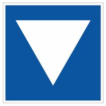 Scheepvaartbord E.5.8 / Toestemming ligplaats te nemen (ankeren en meren) uitsluitend voor andere schepen dan duwvaart die geen blauwe kegels of lichten behoeven te voeren, aan de zijde van de vaarweg waar het bord is geplaatst