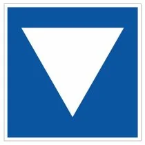 Scheepvaartbord E.5.8 / Toestemming ligplaats te nemen (ankeren en meren) uitsluitend voor andere schepen dan duwvaart die geen blauwe kegels of lichten behoeven te voeren, aan de zijde van de vaarweg waar het bord is geplaatst