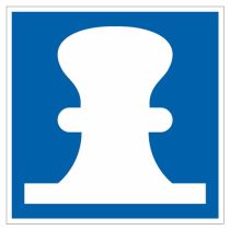 Scheepvaartbord E.7 / Toestemming te meren aan de zijde van de vaarweg waar het bord is geplaatst