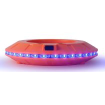Set van 6 synchroniseerbare LED kegel lights 360° blauw in draagtas met oplader en synchroniseerbaar