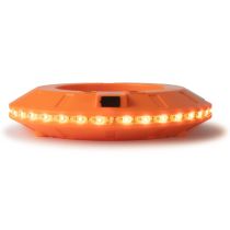 Set van 6 synchroniseerbare LED kegel lights 360° oranje in draagtas met oplader en synchroniseerbaar