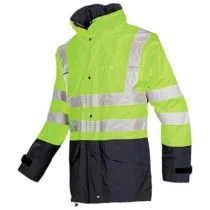 Sioen 132Z Brighton jas fluor geel/marineblauw