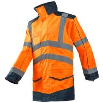 Sioen 166A Anfield parka fluor oranje/marineblauw