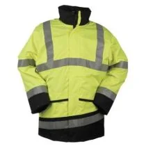Sioen 346A Barcley fluor geel/marineblauw jack
