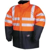 Sioen 4303 Carmaux jas fluor oranje/marineblauw