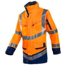 Sioen 708Z Windsor parka fluor oranje/marineblauw
