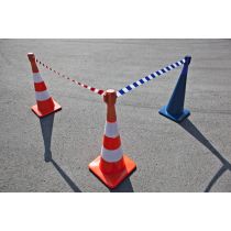 Skipper kegeladapter met uittrekbaar 9 meter lint geel/zwart